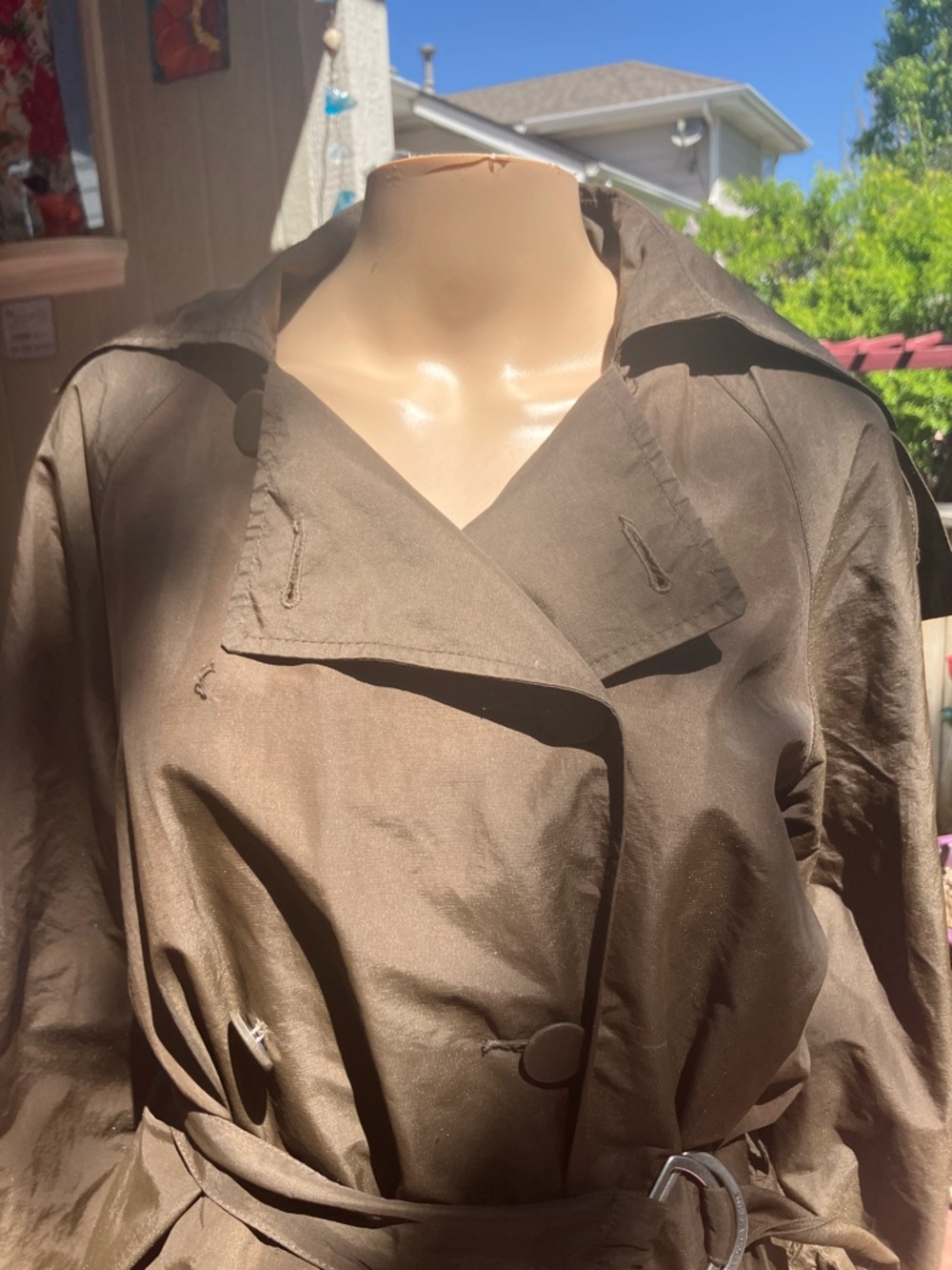 Stella McCartney chocolate brown trenchcoat